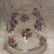Snifter-style Candle - Daisies - Lilac